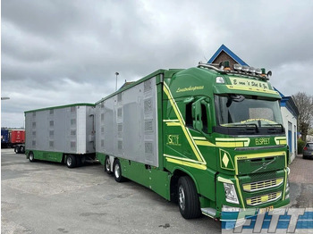 Gyvulių pervežimo sunkvežimis Volvo FH FH 540 6x2 1/2/3 Finkl Livestock -- Water and Ventilation - Lifting roof - Lifting floors + Trailer 1/2/3 Finkl: foto 2