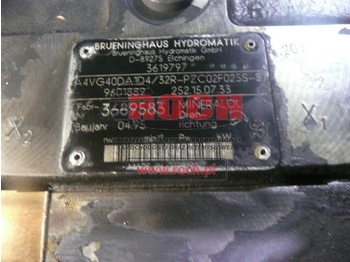 Hidraulinis siurblys BRUENINGHAUS HYDROMATIK A4VG40DA1D4/32R-PZC02F025S-S 9601889 252.15.07.33 3619797: foto 2