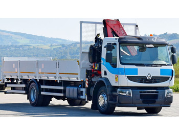 Sunkvežimis su kranu, Platforminis/ Bortinis sunkvežimis Renault Premium 310 DXI* FASSI F130AC.23+FUNK* TOP: foto 4