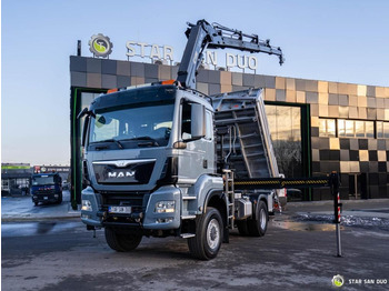 Savivartis sunkvežimis MAN  TGS 18.480 4x4 HIAB 188 E-4 CRANE KIPPER EURO 6: foto 5