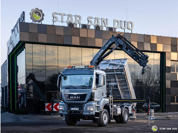 Savivartis sunkvežimis MAN  TGS 18.480 4x4 HIAB 188 E-4 CRANE KIPPER EURO 6: foto 4