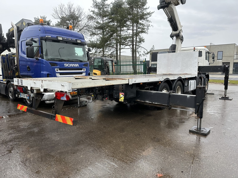 Platforminis/ Bortinis sunkvežimis, Sunkvežimis su kranu MAN TGA 35.430 8x2 + KRAN HIAB 700 E-6 + JIB 165X-3 - RETARDER - PRITSCHE 6m70~8m50 EXTENDABLE - MANUAL GEARBOX ZF - LIFT + STEERING AXLE: foto 15