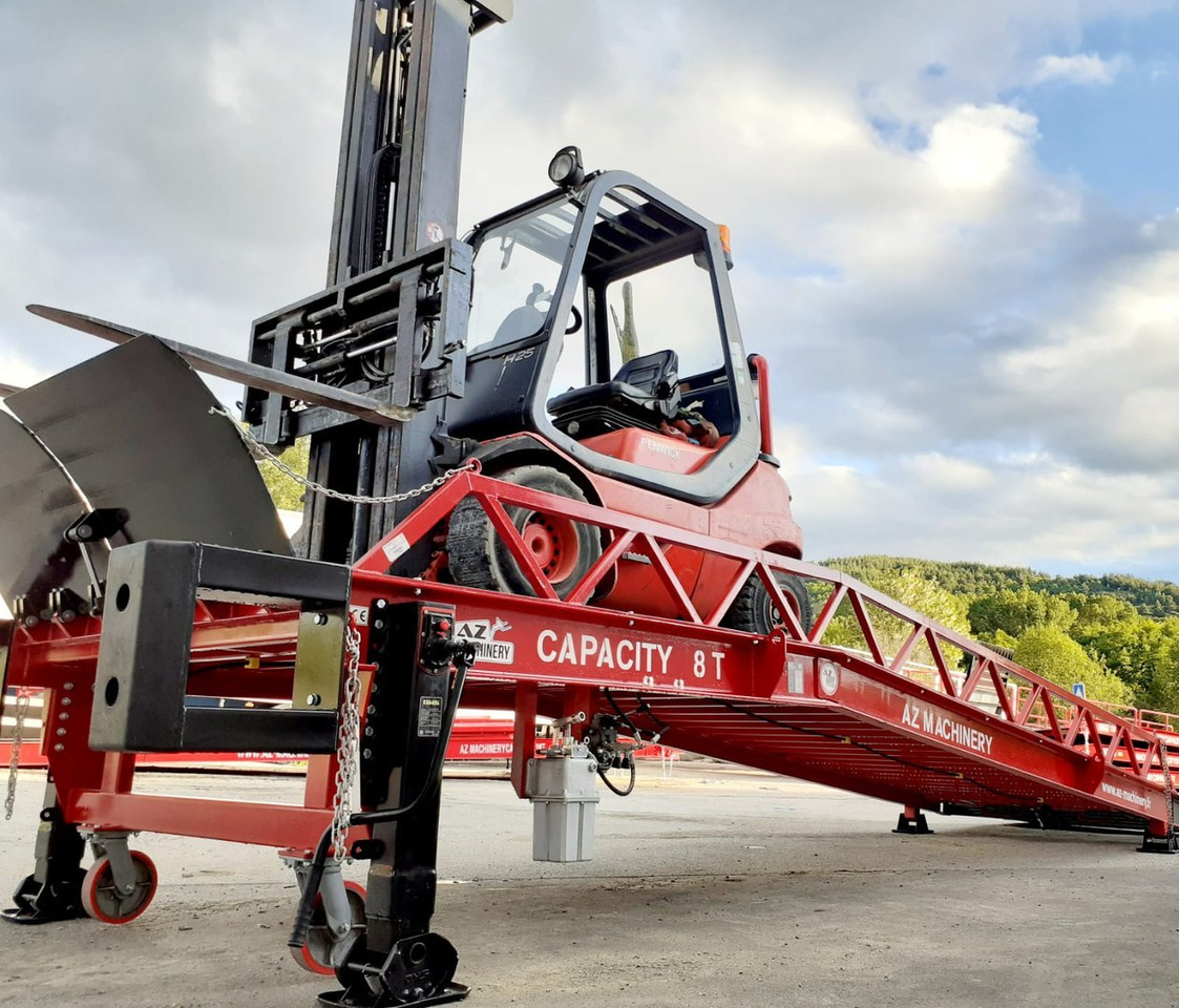 Nauja Krovos rampa Loading Ramp with with hydraulic tilting bridge -  AZ RAMP - STAR- 15T-ZR. 15 ton: foto 15