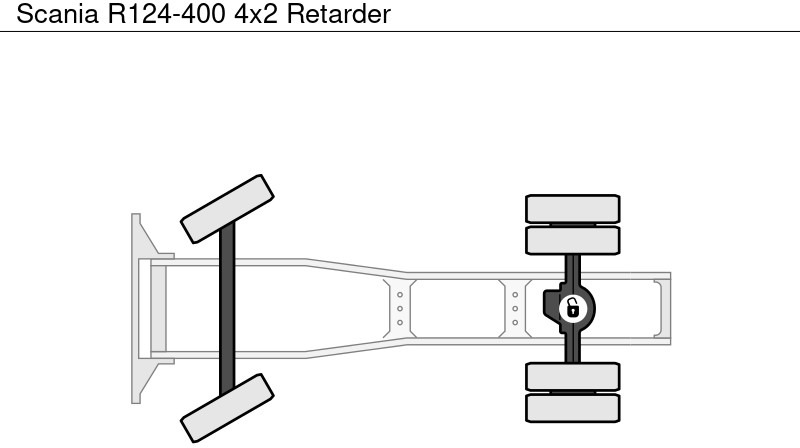 Vilkikas Scania R124-400 4x2 Retarder: foto 12