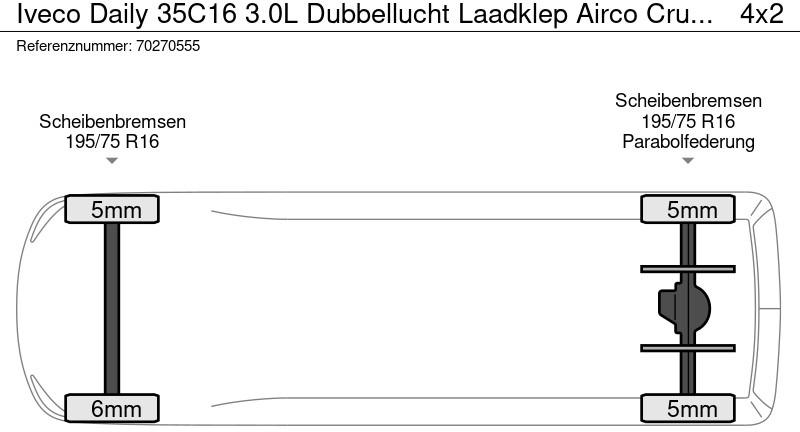 Iveco Daily 35C16 3.0L Dubbellucht Laadklep Airco Cruise Meubelbak Koffer 19m3 Airco Cruise control lizingą Iveco Daily 35C16 3.0L Dubbellucht Laadklep Airco Cruise Meubelbak Koffer 19m3 Airco Cruise control: foto 18