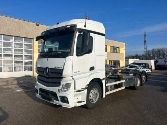 Hook-lift sunkvežimis Mercedes-Benz Actros 2545L 6x2 Hyva Abroller, E6 ,Retarder, Lenk-Liftachse,: foto 1