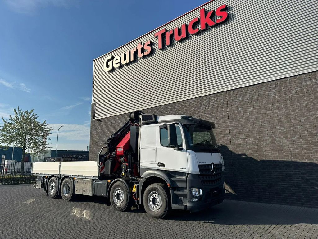 Sunkvežimis su kranu, Platforminis/ Bortinis sunkvežimis Mercedes-Benz Arocs 3251 8X2 + HMF 7020-K7 FJ 1400-K6 KRAAN/KR: foto 9