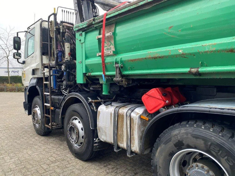 Sunkvežimis su kranu DAF CF410 / 8X4 / BIG AXLE / FULL-STEEL /2 SIDE TIPPER/ ONLY:363247 KM / AUTOMATIC / EURO-6 / 2014: foto 9