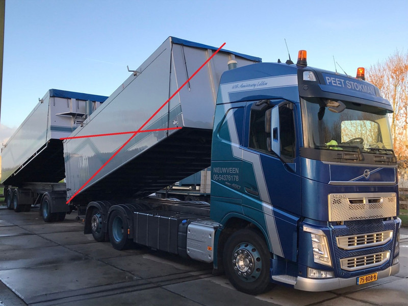 Sunkvežimis su kranu Volvo FH460, HMF 1244 Skip loading platform: foto 6