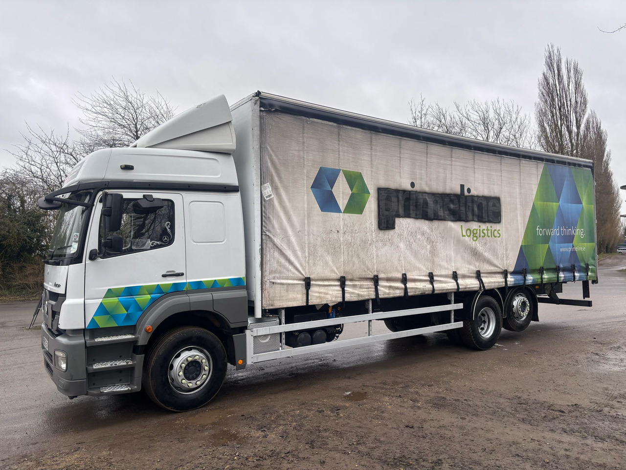 Tentinis sunkvežimis 2013 Mercedes Axor 2533 Curtainside Truck: foto 10