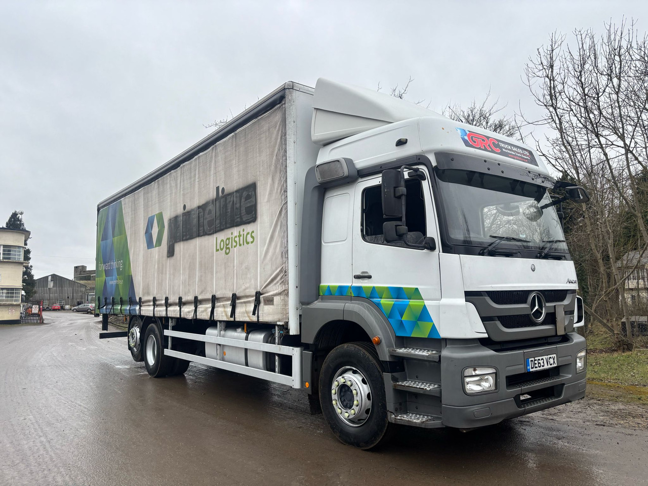 Tentinis sunkvežimis 2013 Mercedes Axor 2533 Curtainside Truck: foto 7