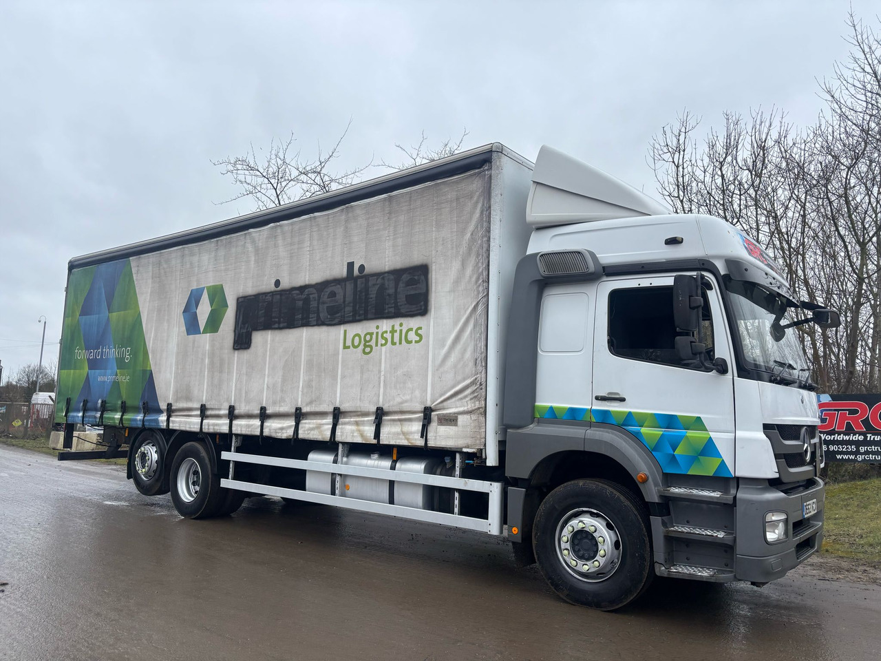 Tentinis sunkvežimis 2013 Mercedes Axor 2533 Curtainside Truck: foto 9