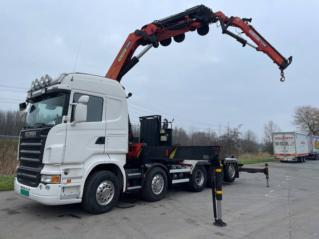 Sunkvežimis su kranu Scania R480 10x4 with Palfinger PK44002 with jib and hooklift: foto 1