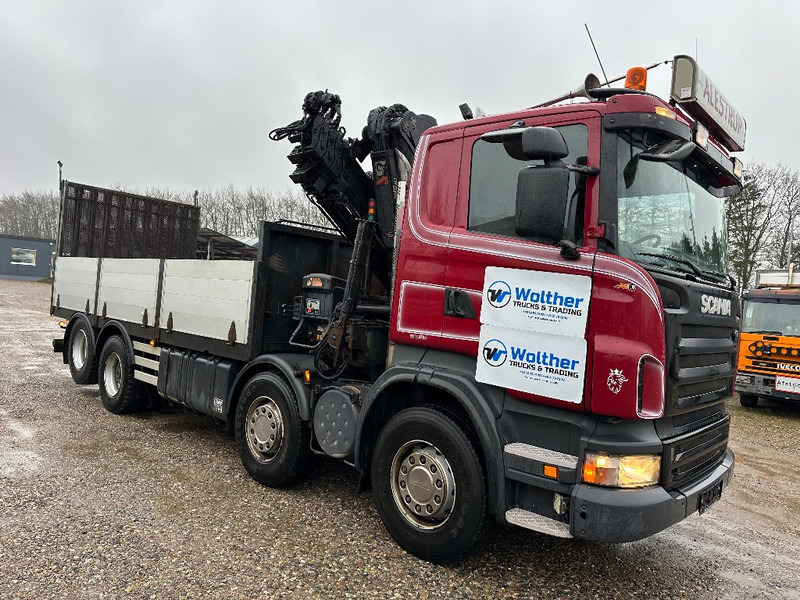 Sunkvežimis su kranu Scania R480 8x2 // Hiab Hi-Duo 244 // Hydraulic ramp: foto 15