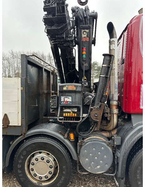 Sunkvežimis su kranu Scania R480 8x2 // Hiab Hi-Duo 244 // Hydraulic ramp: foto 11