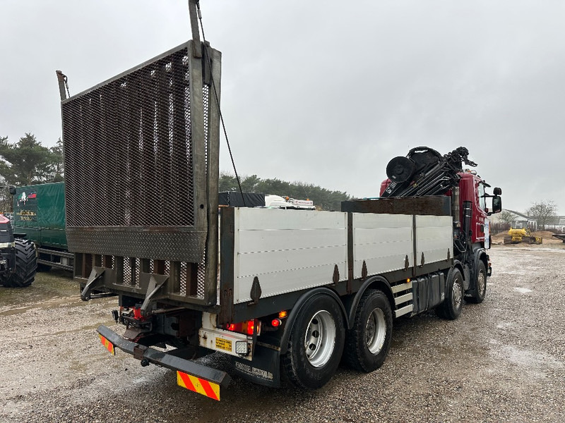 Sunkvežimis su kranu Scania R480 8x2 // Hiab Hi-Duo 244 // Hydraulic ramp: foto 18