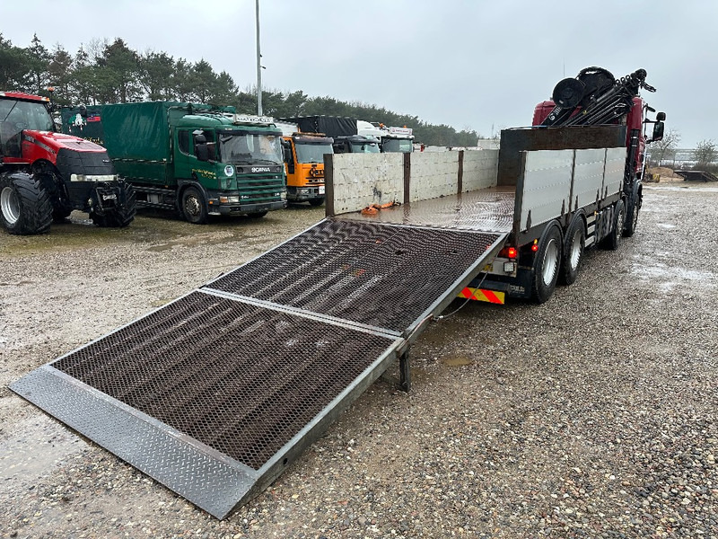 Sunkvežimis su kranu Scania R480 8x2 // Hiab Hi-Duo 244 // Hydraulic ramp: foto 14