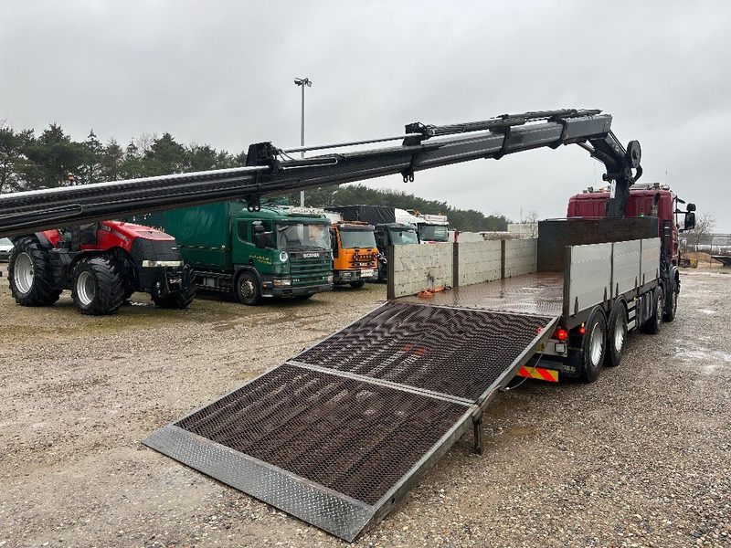 Sunkvežimis su kranu Scania R480 8x2 // Hiab Hi-Duo 244 // Hydraulic ramp: foto 9