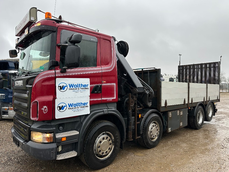 Sunkvežimis su kranu Scania R480 8x2 // Hiab Hi-Duo 244 // Hydraulic ramp: foto 19