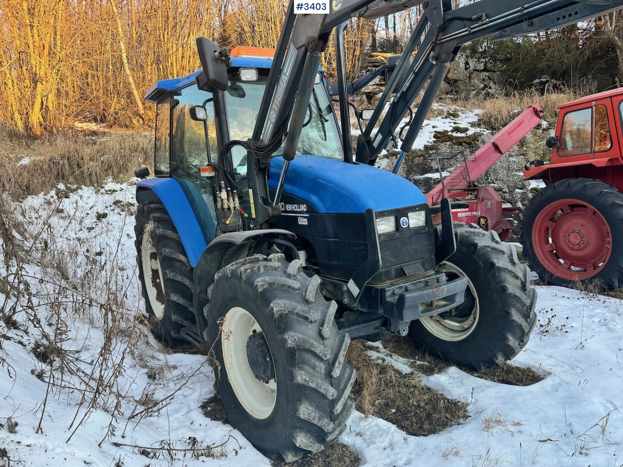 Traktorius 2003 New Holland TS110 with Front Loader: foto 8