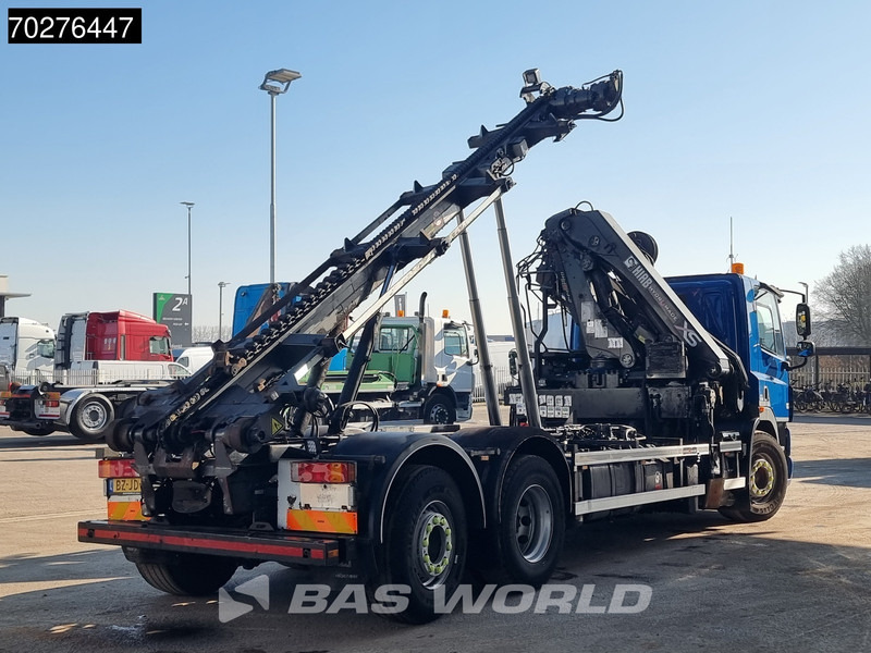 Hook-lift sunkvežimis, Sunkvežimis su kranu DAF CF85.410 6X2 NL-Truck Hiab 244 EP-3 Hipro Kran 28t Trans-Com chainlift Euro 5: foto 11