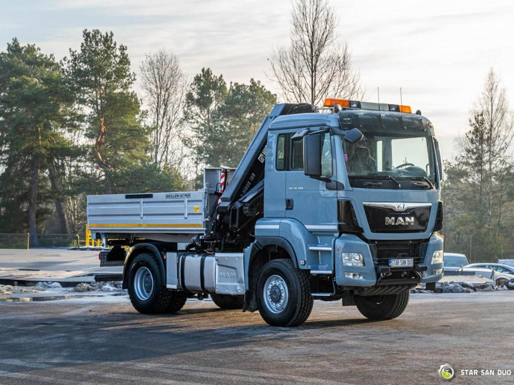 Savivartis sunkvežimis MAN  TGS 18.480 4x4 HIAB 188 E-4 CRANE KIPPER EURO 6: foto 8