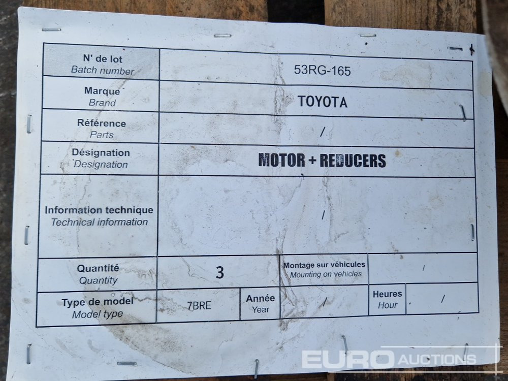 Atsarginės dalys Toyota 7BRE Elecrric Motor +Reducers: foto 9