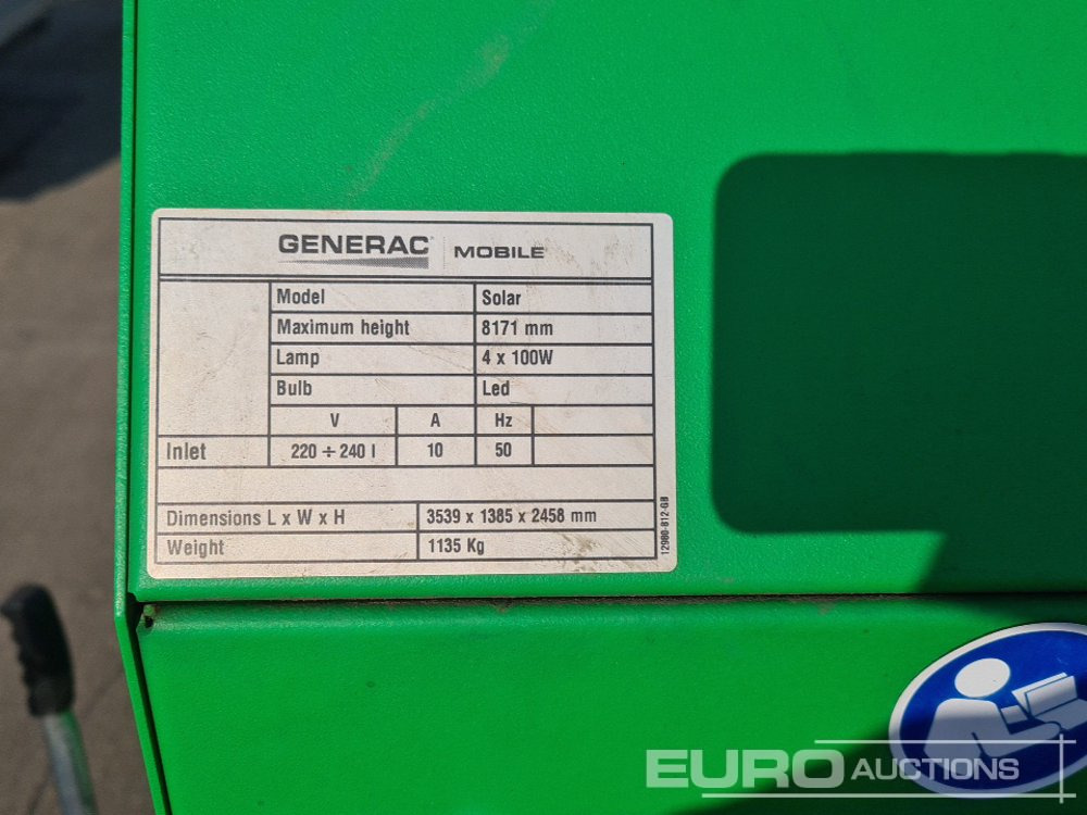 Apšvietimo bokštas 2022 Generac Solar: foto 28