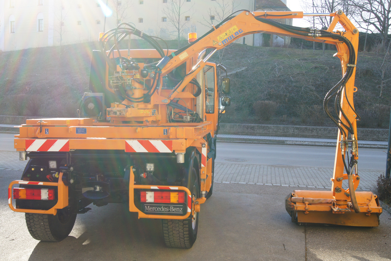 Savivartis sunkvežimis MERCEDES-BENZ Unimog U 400/Hydrostat/Mähtür +MULAG MHU 800: foto 6